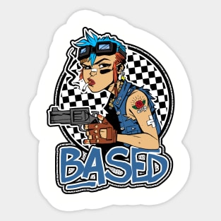 Based Tank Girl Sticker